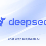 DeepSeek AI logo with global tech market impact