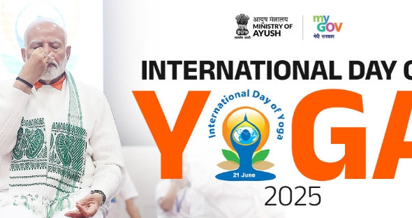 International Yoga Day 2025: PM Modi joins celebrations in Visakhapatnam with massive turnout.
